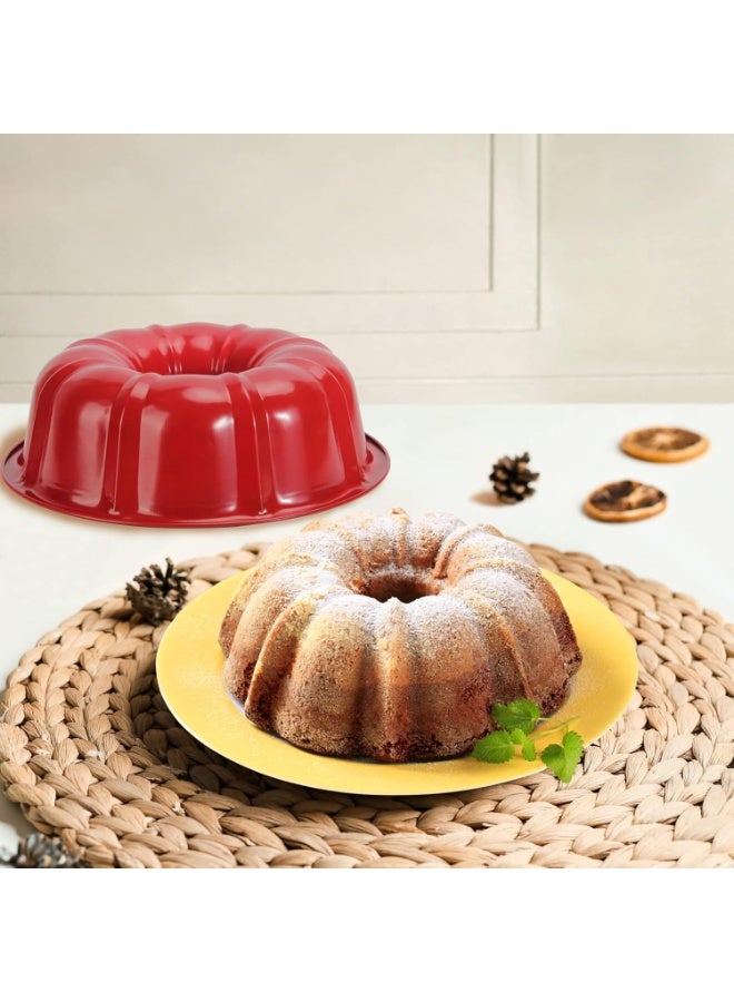 Carbon Steel Ring Cake Mould – Decorative Round Nonstick Cake Baking Pan for Home & Bakery-24cm - Image 2